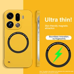 Cover per telefono ultra sottile magnetico senza cornice di lusso con protezione antiurto