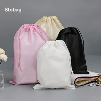 StoBag Non-woven Drawstring Bags Shoe Clothes Storage Fabric Portable Reusable Travel Organizer 1
