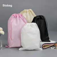 StoBag Non-woven Drawstring Bags Shoe Clothes Storage Fabric Portable Reusable Travel Organizer Pouches Custom Logo(Extra Fee) 1