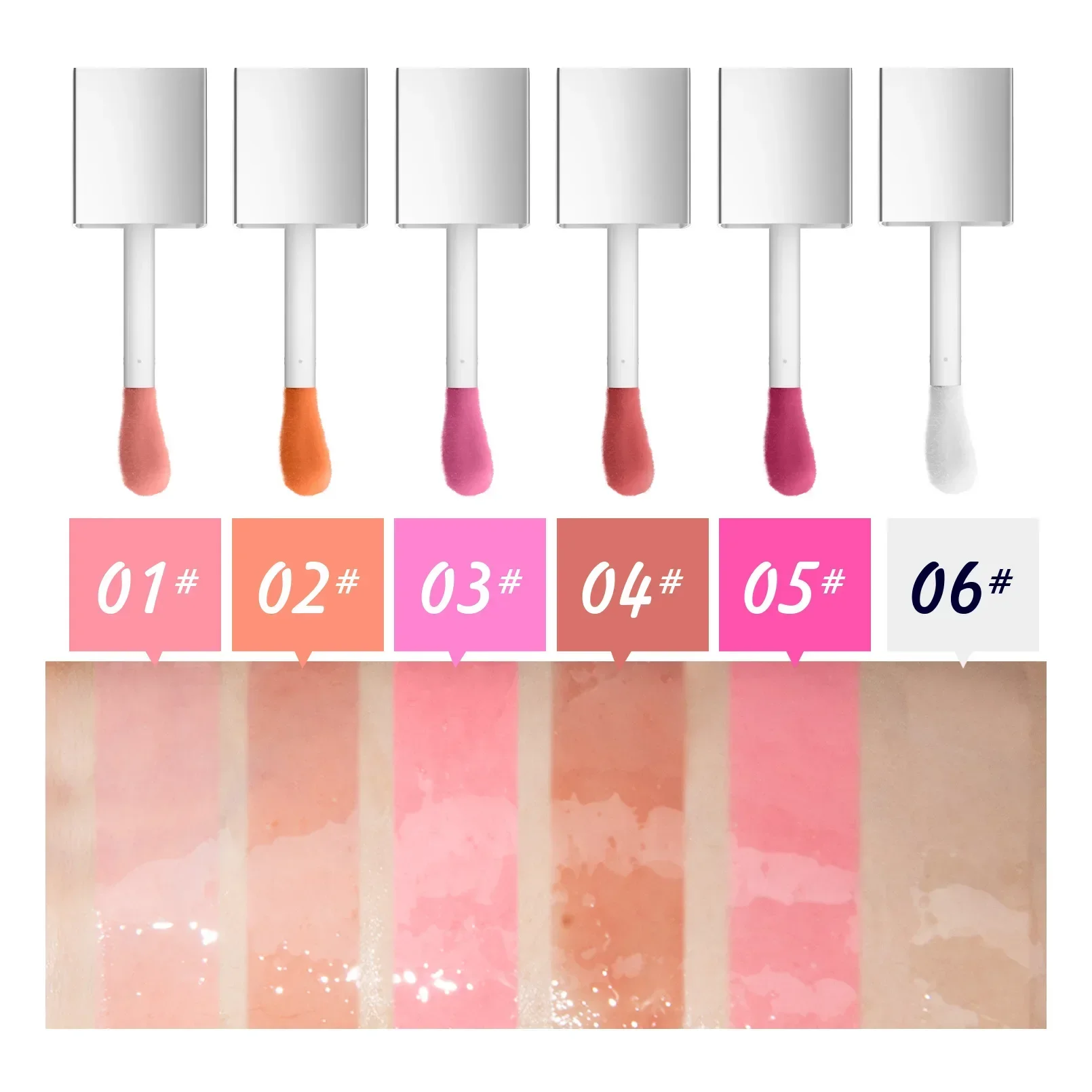 Hellokiss Lip Glow Oil 8ml Glossy Lip Oil Moisturizing Lip Glaze Transparent Lip Balm  Lip Stick Cherry 2