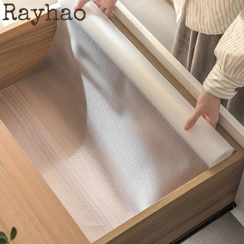 

Waterproof Drawer Shelf Liner Cabinet Non Slip Cover Mat EVA Reusable Refrigerator Tablecloth Moisture Proof Kitchen Table Mats
