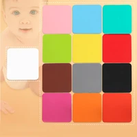 3.9 Inch Solid Silicone Coasters Heat Insulation Coffee Cup Mat Non-slip Drink Glass Beverage Holder Pad Square Protect Desktop 6