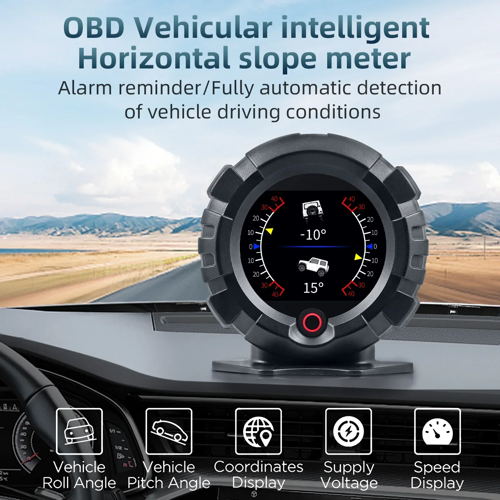 Obd/gps Head-Up-Display x95 Digital Automotive Fahr geschwindigkeit Slop Meter GPS Tacho Auto Head-Up-Display Autozubehör – Detail 10