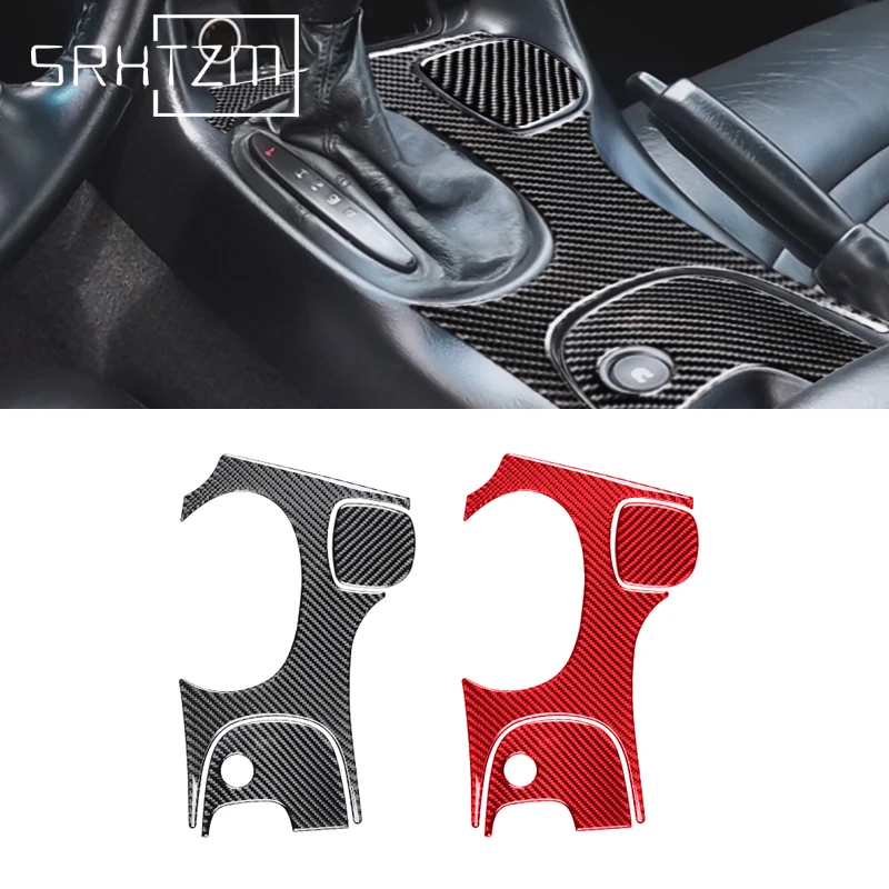 

For Chevrolet Corvette C5 1998-2004 LHD Carbon Fiber Interior Trim Car Gear Shift Panel Frame Stickers Car Accessories