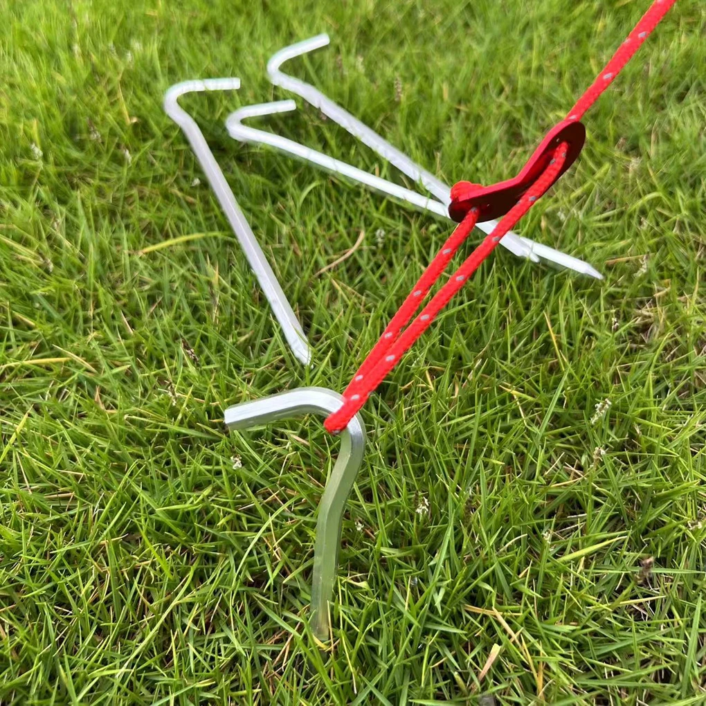 

16 шт. алюминиевого сплава гладкая линия и закругленная кромка палатка Peg надежное оборудование для кемпинга ударопрочное