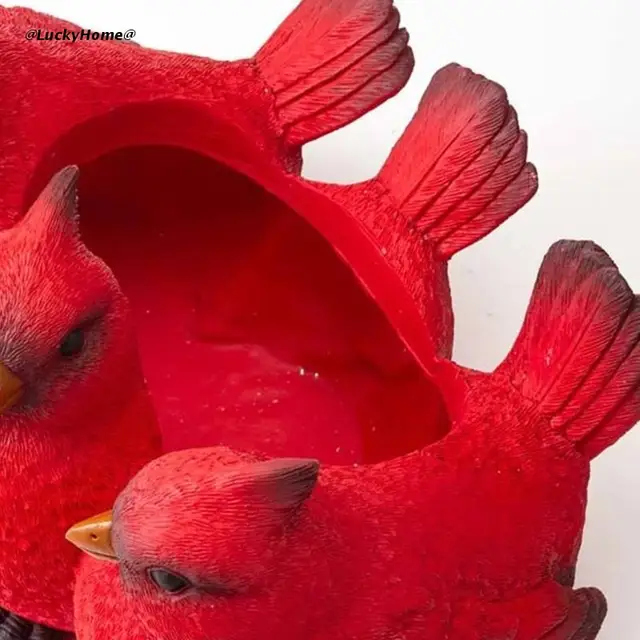 Madárszobor Ültetvények Edénykert Dekoratív Családi Barátok Kollégájának Jelen Van - Image 5