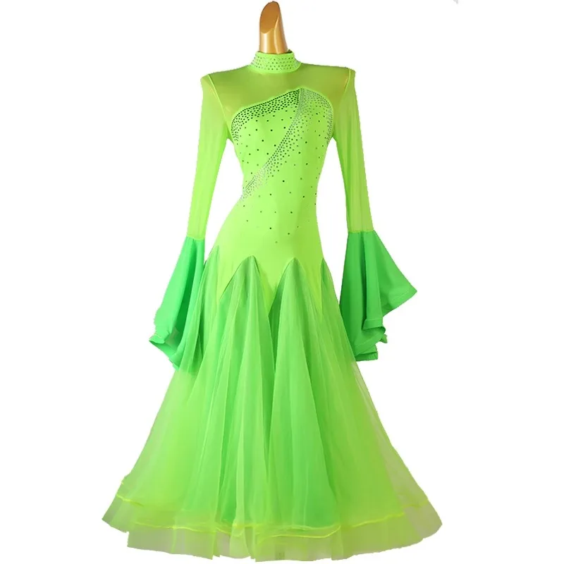 Modern Dance Clothing Competition Dress Standard Suit Waltz Girls Outfits High Quality Fashion Dancewear Jazz Stage Outfits