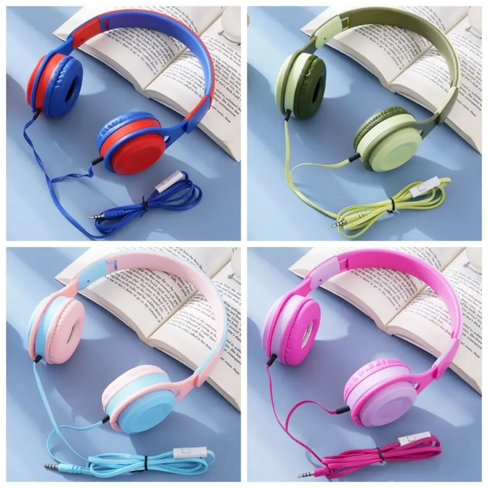 Cuffie Cablate Con Copricapo Computer Cellulare Universale Nuovo Stile Pieghevole Studenti Gioco Di Classe Online Auricolare Regalo Di Compleanno