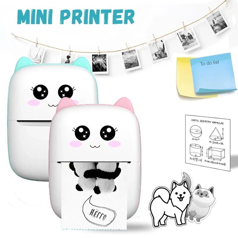 MINI-Portable-Thermal-Printer-Wireless-Label-Memo-Machine-200dpi ...