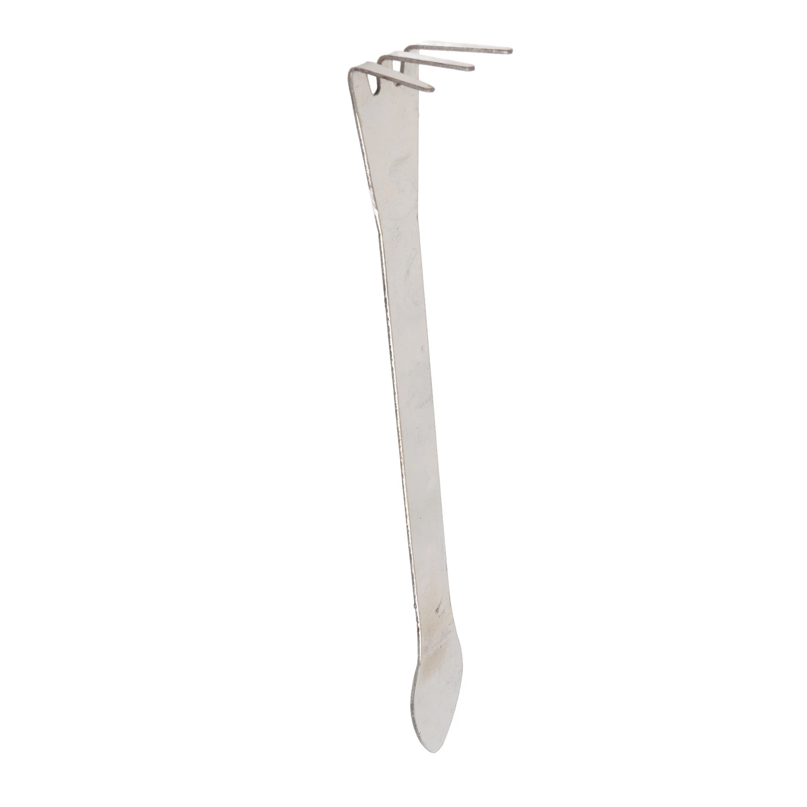 Garden Rake Stainless Steel Mini 2 in 1 Root Rake 3-Prong  Loosen Soil Tools For Bonsai Tree Succulents Gardening 4