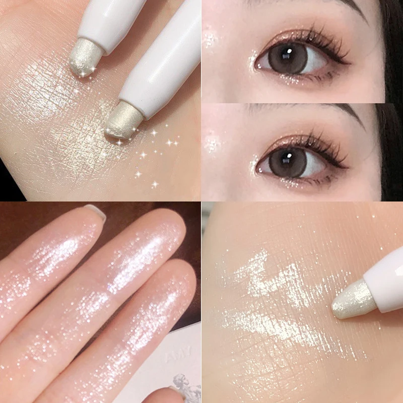 

1PC Glitter Eyeshadow Pen Pearlescent Lying Silkworm Pencil Long-lasting Waterproof Shimmer Eye Shadow Stick Makeup Cosmetic