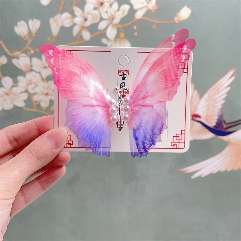 1PCS Neue Moving Traumhafte Schmetterling Baby Haarnadeln Schöne Mädchen Haar Clips Kinder Headwear Kinder Haar Zubehör – Detail 3