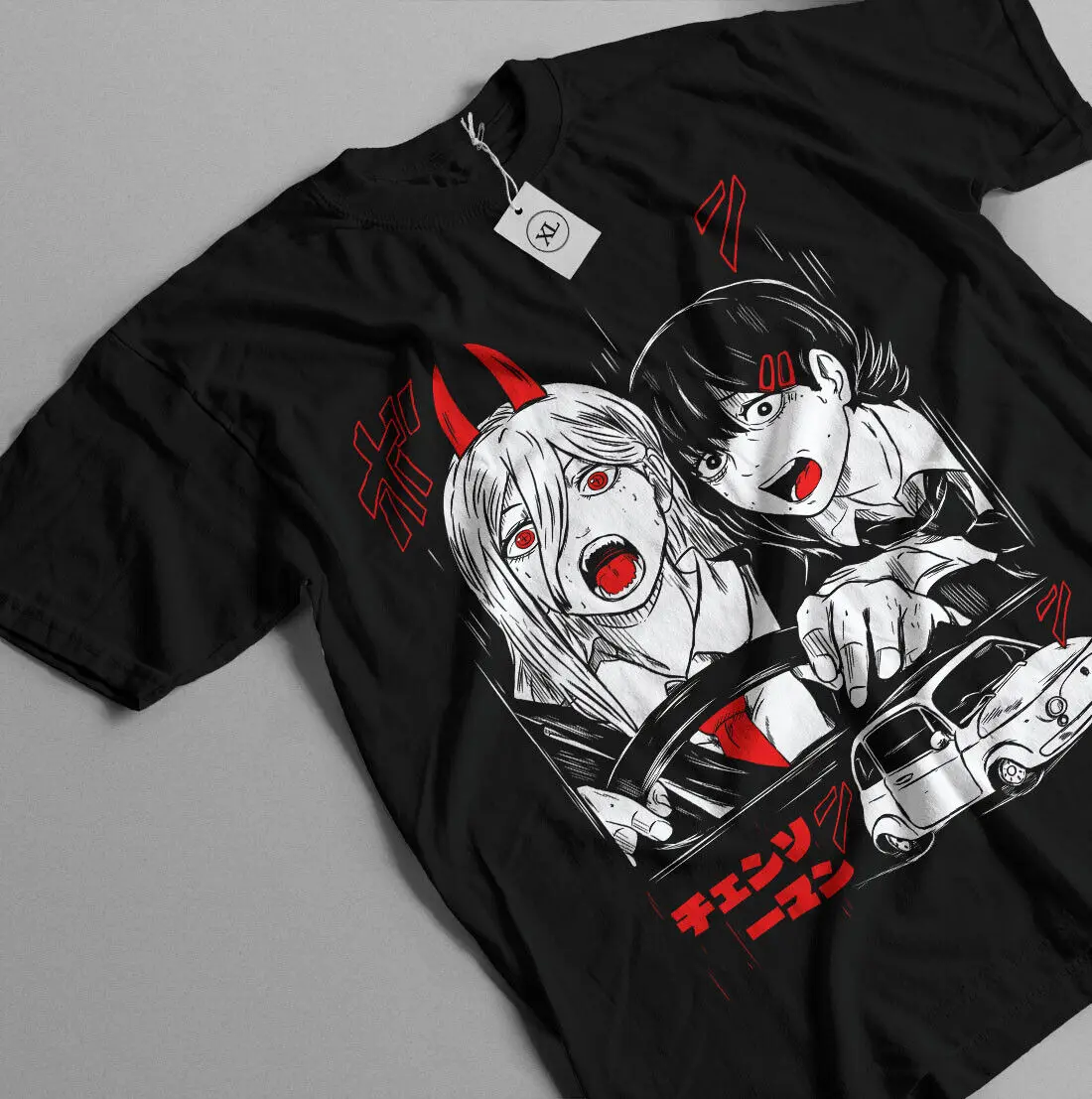 Chainsaw Man Anime Graphic Black T-Shirt - Bold Design