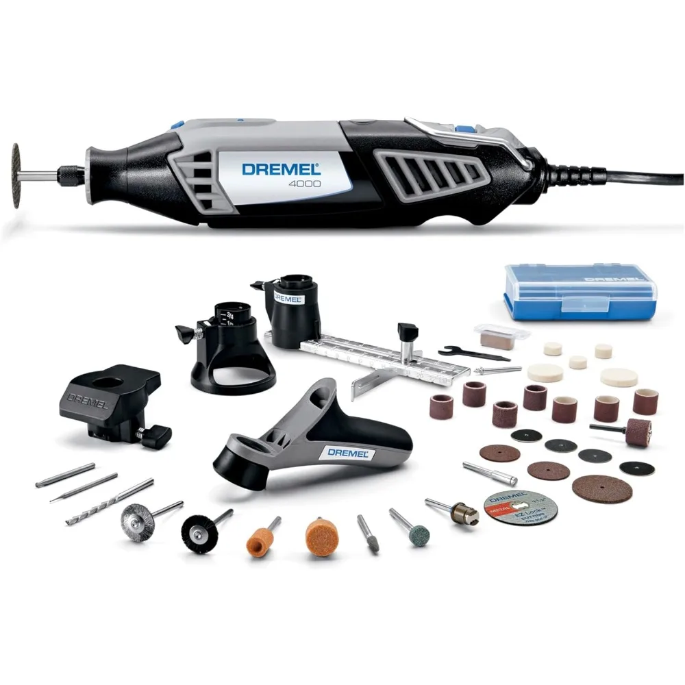 

4000 Rotary Tool Kit - Variable Speed, Engraver, Polisher, Sander, and Accessories for Cutting, Sanding, Engraving, Carving