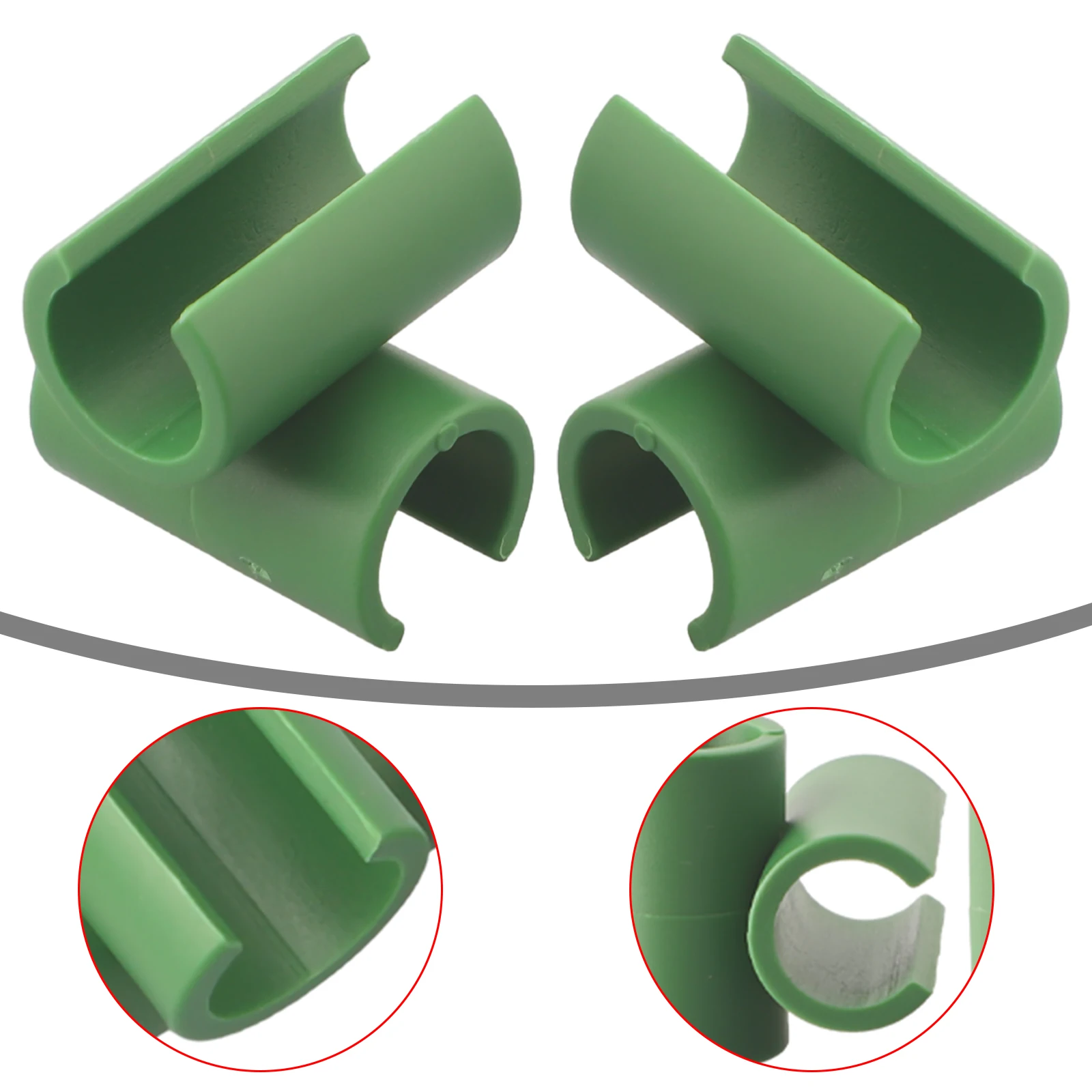 50pcs Plant Trellis Connector Clip 16mm Stake Clips Gardening Support Connector For Fixed Garden Frame Rod Greenhouse Clip