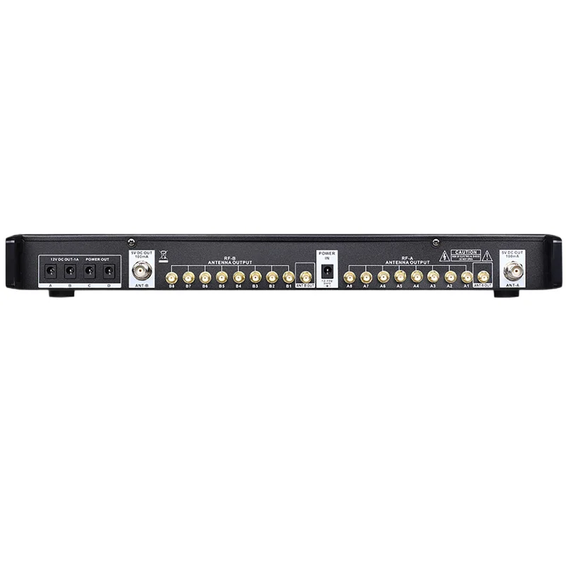 폴킷슨 AT-16 16채널 UHF 안테나 분배 시스템 500-900MHz 500m 안정적인 무선 마이크 앰프 (무대 라이브 공연용)
