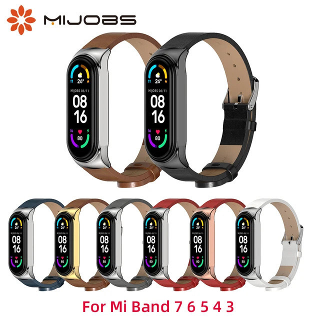 Correa de cuero NFC para xiaomi Mi band 8, accesorios de reloj, correa para Mi  band 8 - AliExpress