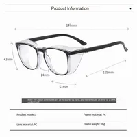Lunettes de sécurité transparentes pour femmes, carrées, Anti-buée, blocage de la lumière bleue, résistantes aux rayures, verre de travail pour hommes et infirmières 3