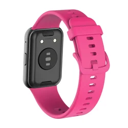 Silicone Replacement Wristband for Smartwatch - Elegant and Durable Strap Accessory (Hot pink 11)