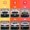 1/32 Initial D AE86 Toy Car Diecast Toyota Miniature Model Pull Back Sound Light Doors Openable Educational Collection Gift Kid 3