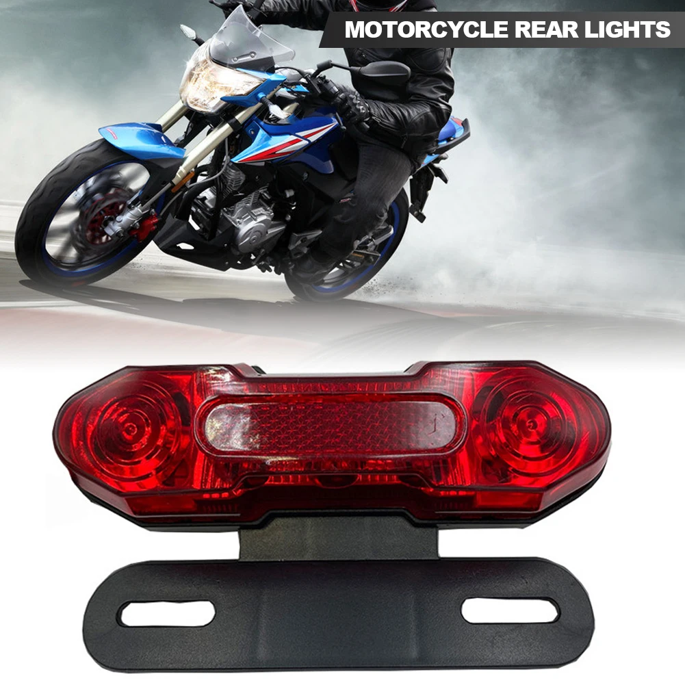 1Pc 12V Motorcycle Electric Bicycle Ebike Taillight Signal Rear Rack