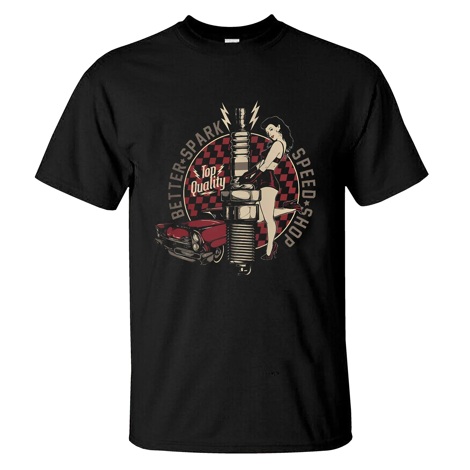 

Amazing Casual Oversized Essential Better Spark T-Shirt Black By Gasoline Bandit Men Black T-shirts Graphic Streetwear S-3XL