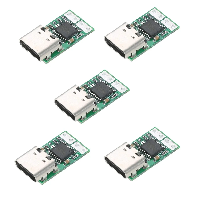 

5X USB-C PD2.0/3.0 To DC Converter Power Supply Module Decoy Fast Charge Trigger Poll Polling Detector Tester(ZYPDS)