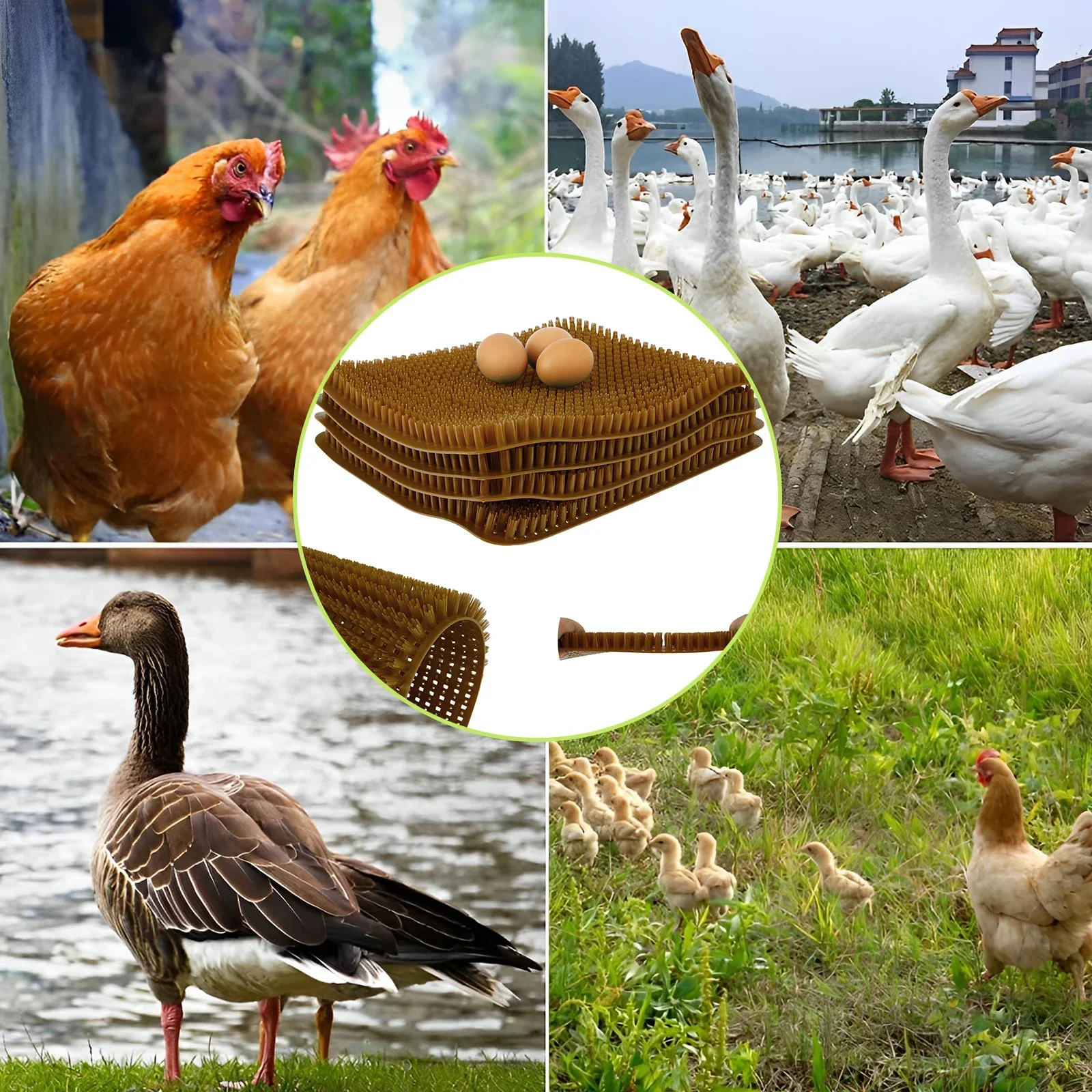 Chicken Bedding Mats Nesting Pads Washable Hen Nesting Pads Plastic Cuttable and Reusable Egg Laying Mats for Poultry 1pc chicken nesting pads
