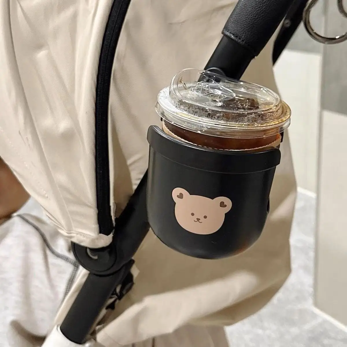 유모차 액세서리, 작은 곰 컵 거치대, 조절 가능한 유모차, 물컵 거치대, 2 인 1 유모차, 유물 액세서리