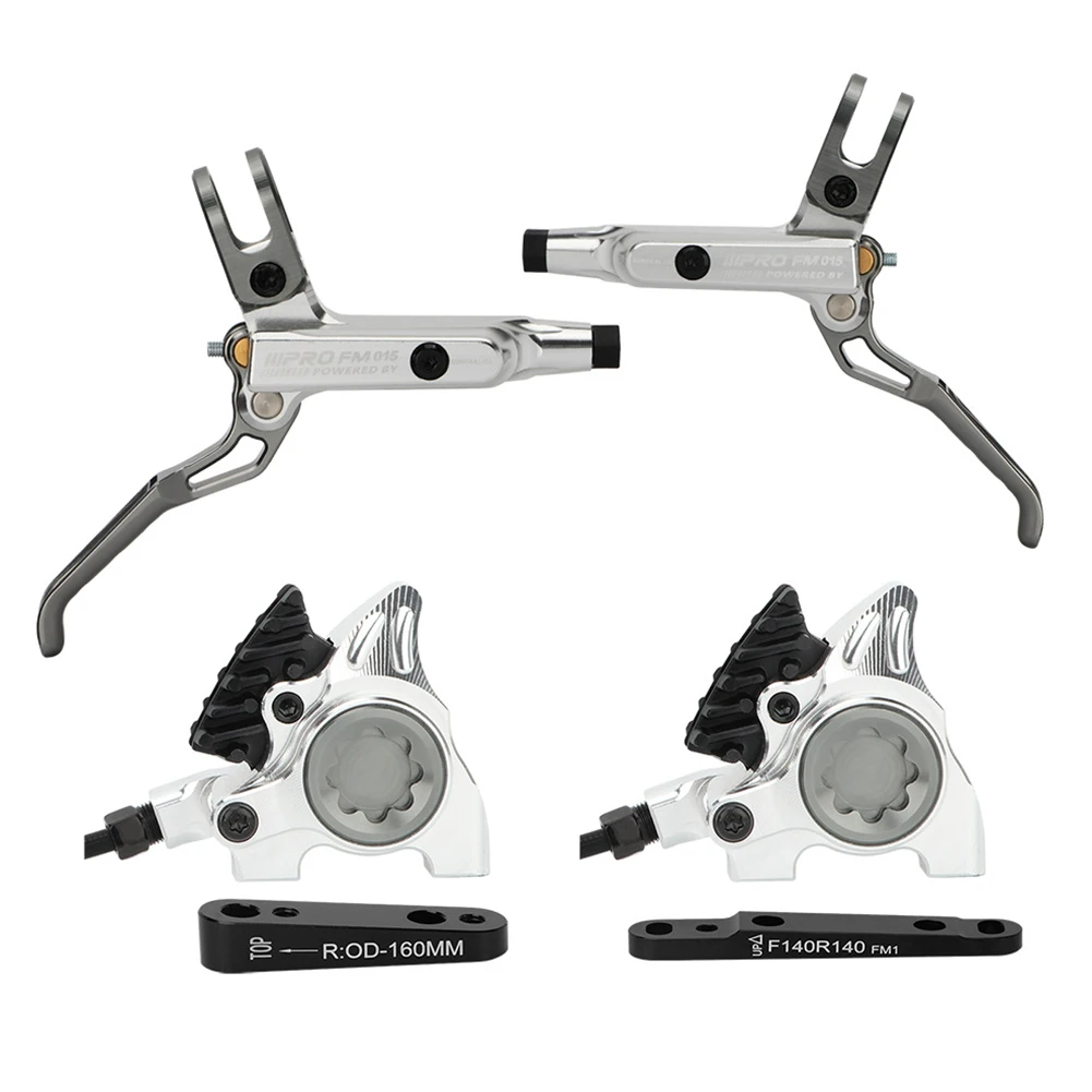 

Hydraulic Disc Brake Aluminum Alloy 2 Piston Accessories Components Double Mechanical Flat Mount Office Outdoor