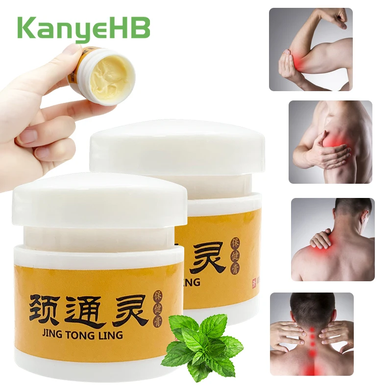 

2Pcs Neck Shoulder Pain Relief Cream Neck Back Arthritis Knee Joint Muscle Ache Herbal Medicine Ointment Massage Plaster A1465