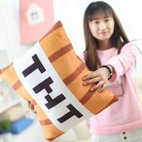 Nice Tnt Plush Pillow Cube Toy Key Chain Pendant Soft Plush Stuffed Toys Xmas Birthday Gifts For Kids Spoof Decoration 6