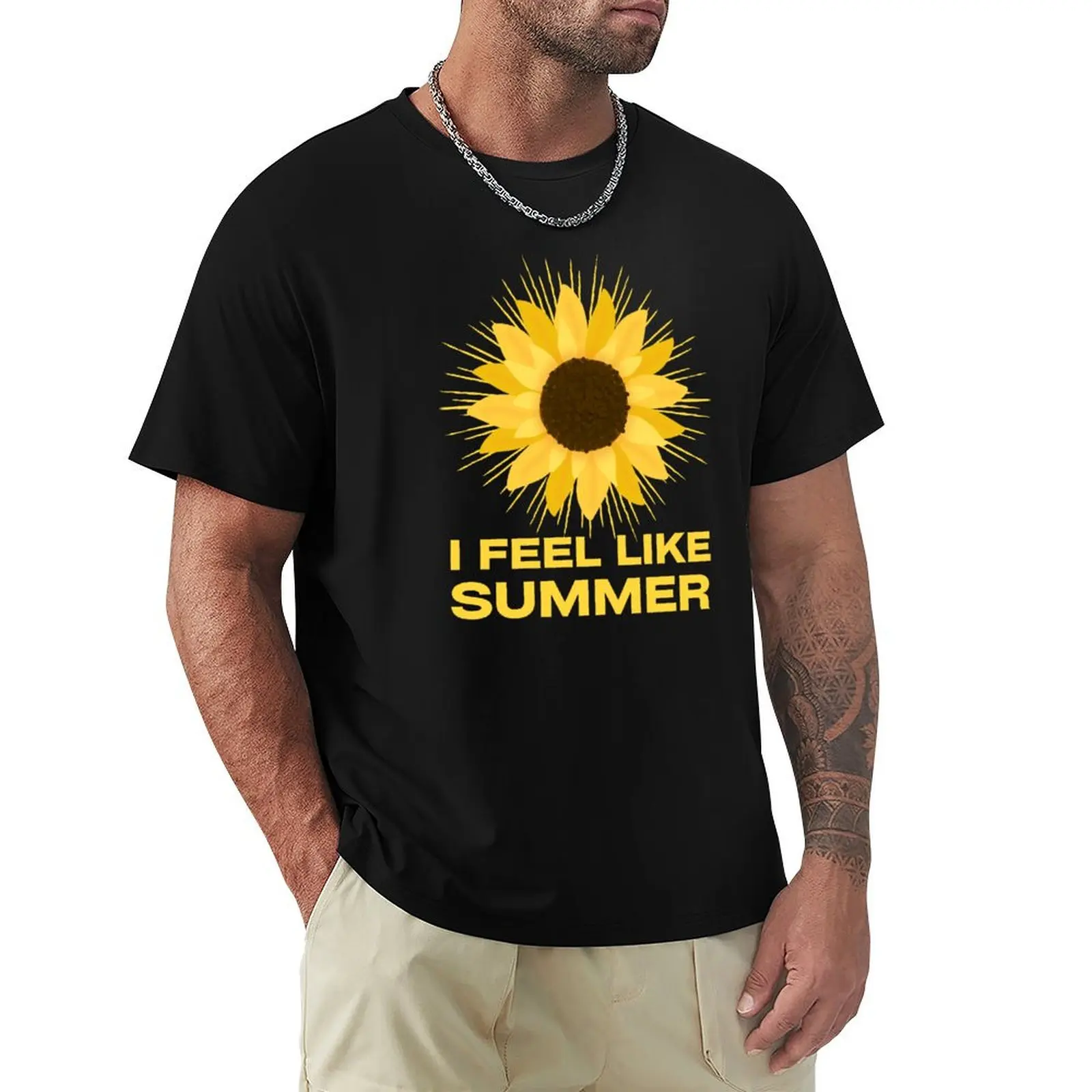 

I feel like summer: Summer Shirt, Beach Shirt, T-shirt, Lover Cool Vacation Gifts T-shirt