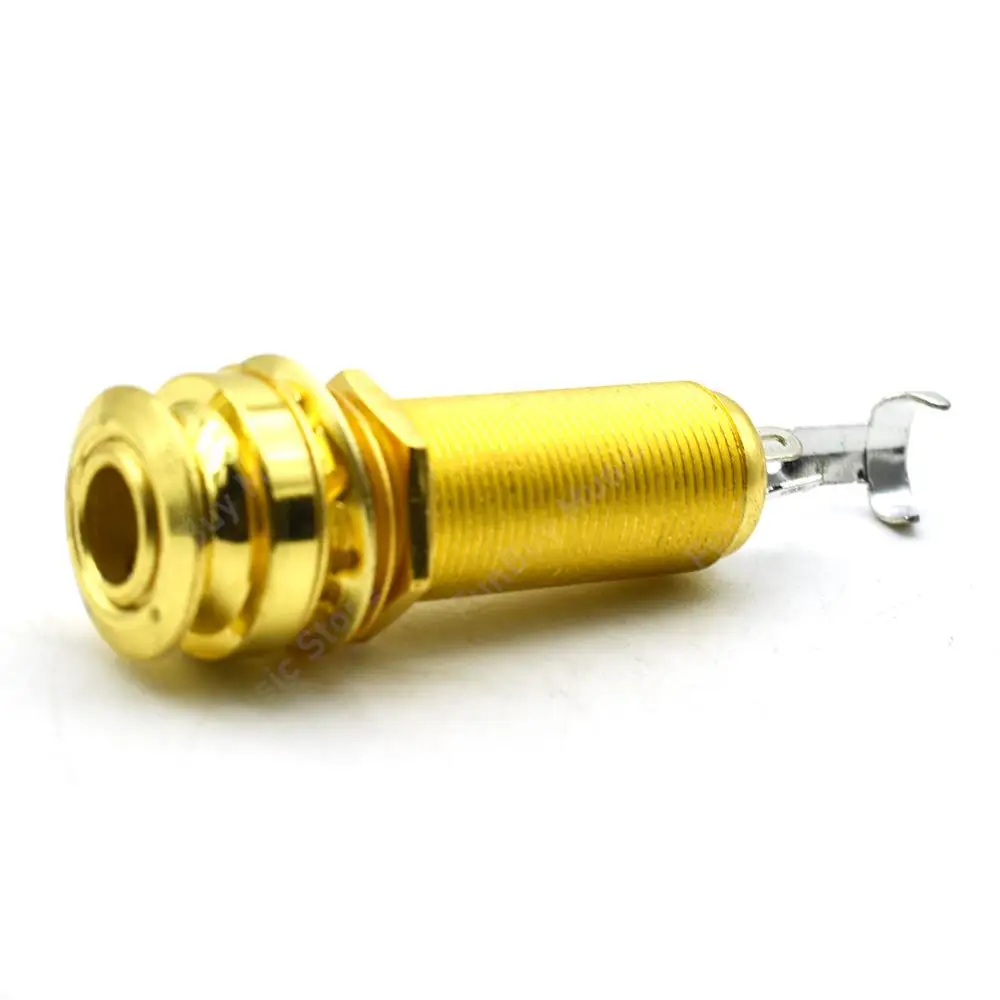 CYLINDER Guitar EQ Pickup Endpin Output Jack Nickel Strap Lock Chrome 4 Color Choose 10PCS