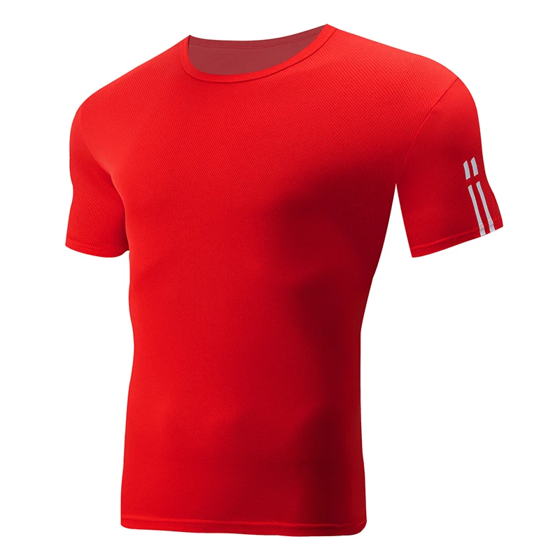 2/4 Pack Men's Quick-drying Sports Short Sleeve Solid Color Classic Joker Tee Running and Playing Sports T-shirt