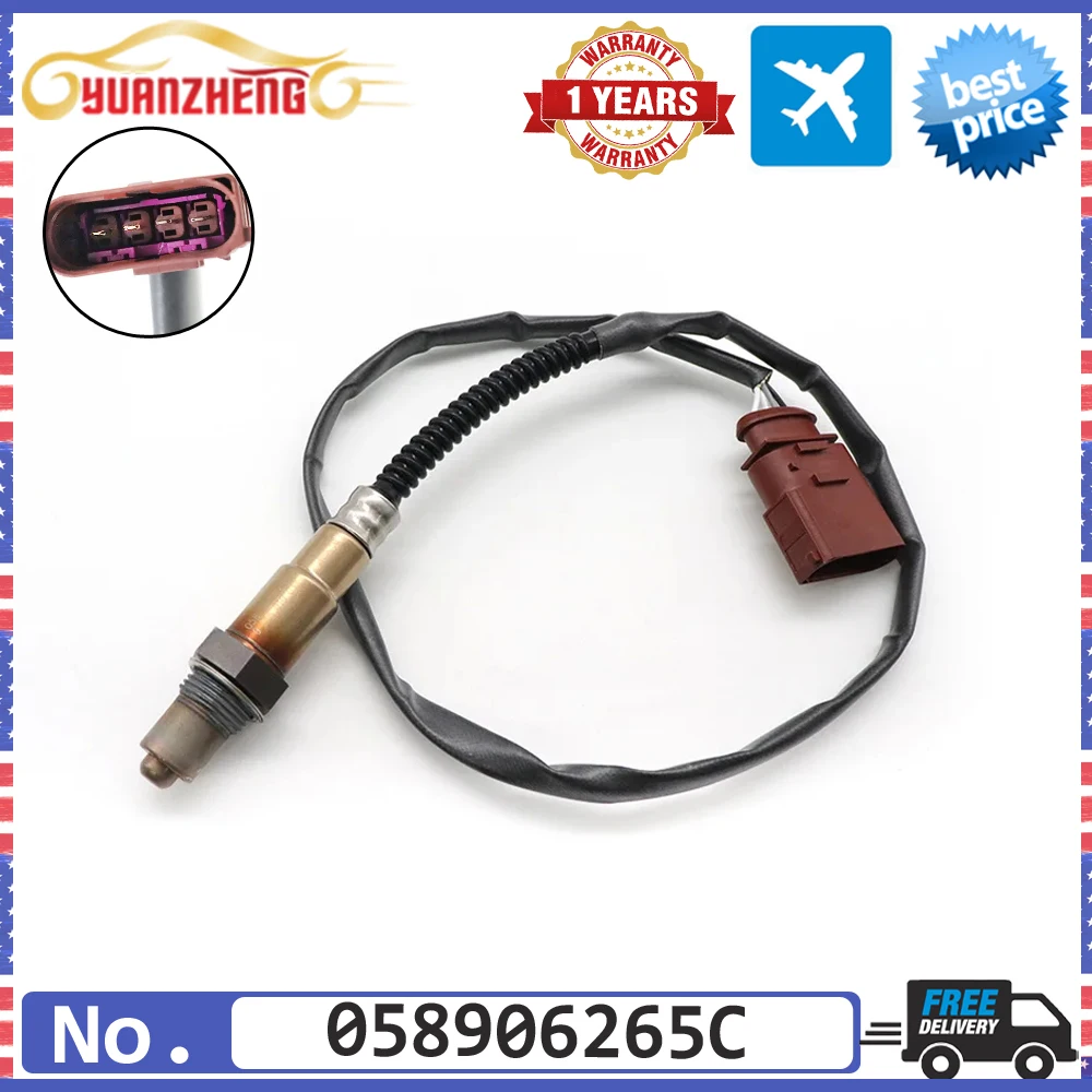 

Соотношение воздушного топлива и кислорода Lambda O2 Датчик 058906265C для Audi A4 A6 A8 TT Seat Arosa Leon Toledo Skoda Fabia Superb для Volkswagen