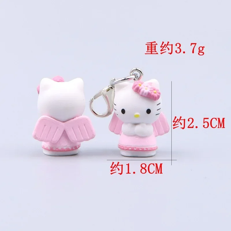 Hello Kitty Cartoon Keychain Bag Clothing Puller Phone Rope Necklace Accessories Pendant Kawaii Women Student Toy