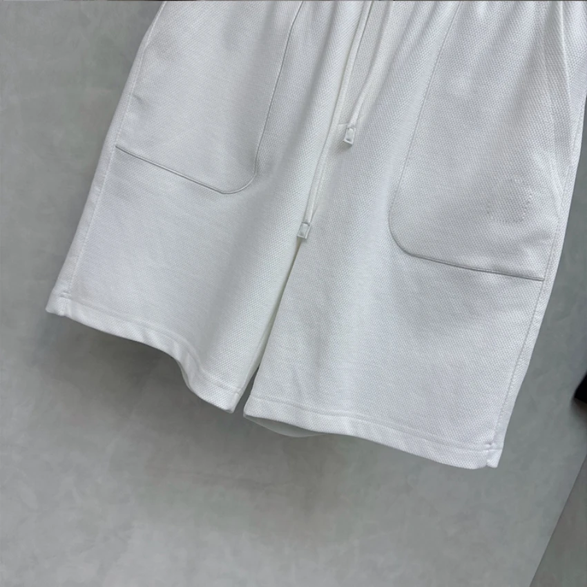 하이 퀄리티 남성 비즈니스 레저 통기성 로프, 고탄성 캐주얼 반바지, 여름 남성 반바지, 2024 신제품