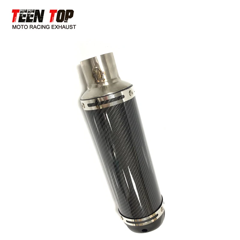 Universal Motorcycle Exhaust Muffler Carbon Fiber Silencer For KTM Duke390 RC390 Duke 690 790 890ADV Silenciador De Escape Moto - Image 4