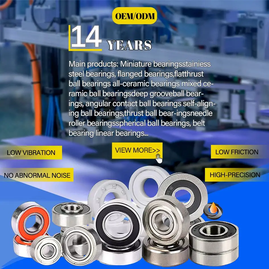 10Pcs F695 2RS Bearing 5*13*4mm  ABEC-7 Flanged Miniature F695 RS Ball Bearings F695RS For VORON