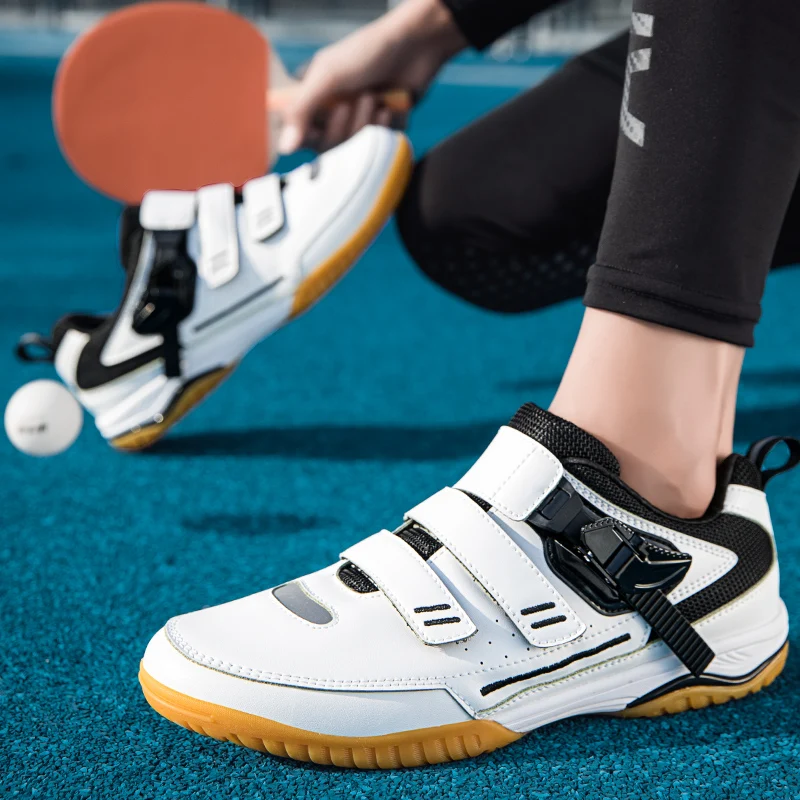 Professional Male Table Tennis Training Shoes Anti-slippery Women Gym Badminton Volleyball Sneakers Unisex Tennis Trainers