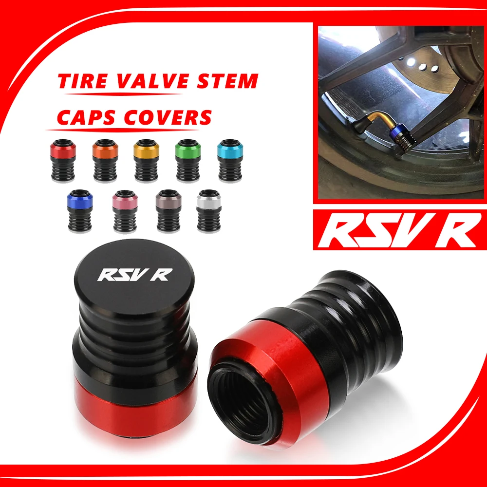 

Motorcycles Aluminium Vehicle Wheel Tire Valve Stem Caps Covers Accessories For Aprilia RSV4 RSVR RSV 2009 2010 2011 2012 -2018
