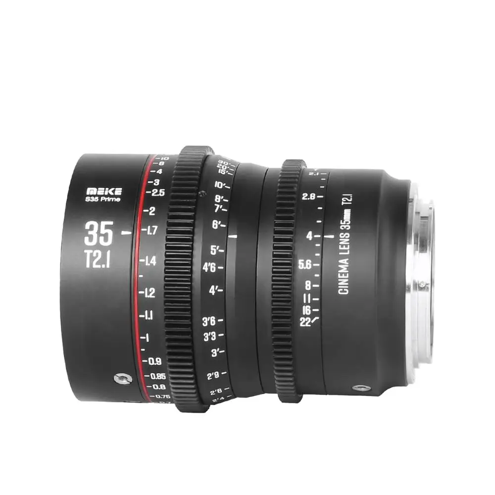 Meike Prime 35Mm T2.1 Cine Lens Super 35 Frame Cinema Camera Systems Per Fotocamere Canon Pl/ Ef-Mount Bmd6K Canon Arrialexa