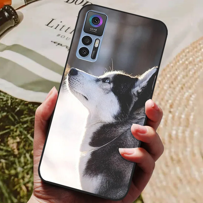 Wolf Lion Shockproof Black Silicone Phone Case Cover