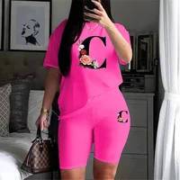 Ensemble de survêtement court pour femme A-Z Printing, décontracté pour tous les jours, 2 pièces, pour l'extérieur, la salle de sport, le jogging, vêtements pour femme, tenues d'été 2026 3