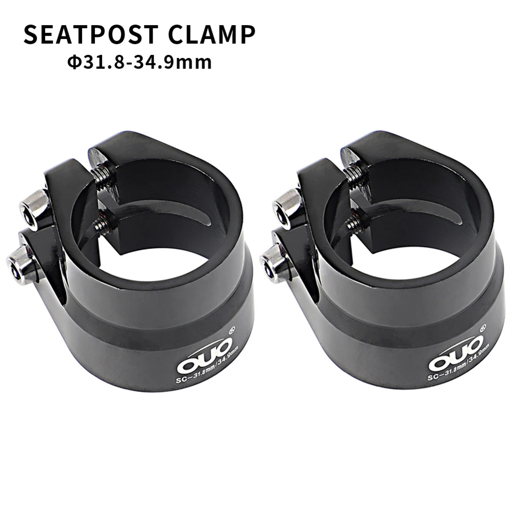 

Bicycle Seat Tube Clamp Bike Seatpost Clamp 31.6mm/ 34.9mm Double Layer Aluminum Alloy Clip Bicycle Seat Post Accessories