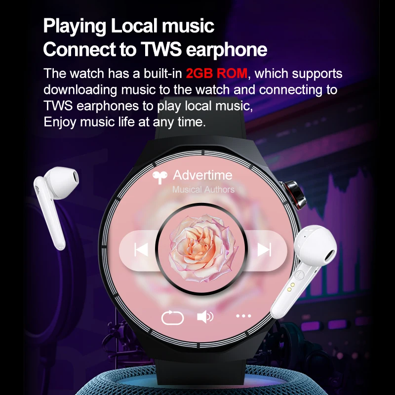 Smart watch HT30 Smart Watch 1.73" AMOLED Screen 2GB ROM Video Dials NFC Heart Rate Sleep Monitor Sport Watches Men