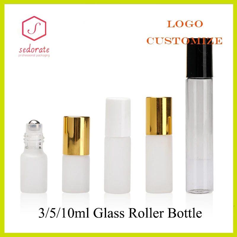 3ml Glass Vials 10/20/50/100pcs Clear Glass Roller Bottle Frosted Essential Oil Refill Bottles 5ml 10ml Serum Bottle LD001 perfume bottle perfume refill bottle refillable perfume bottle makeup empty bottle