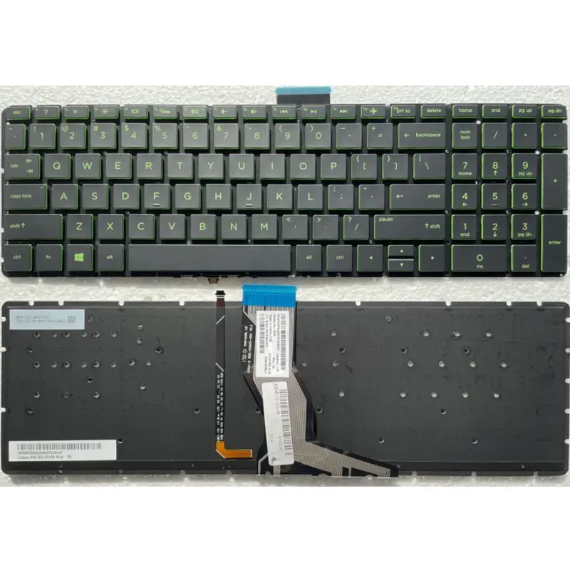 Clavier AZERTY Français Neuf Pour HP Pavilion - Modèles Compatibles : 17-BS016NF, 17-AK010NF, Etc. - Noir