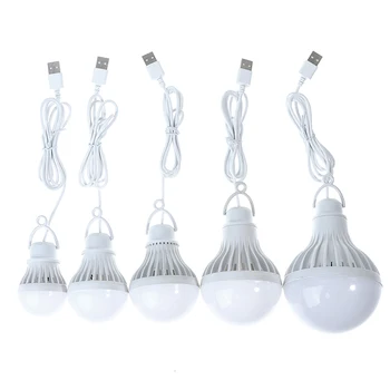 LED 랜턴 휴대용 캠핑 램프, 미니 전구 LED USB 전원 3W 5W 7W 9W 12W